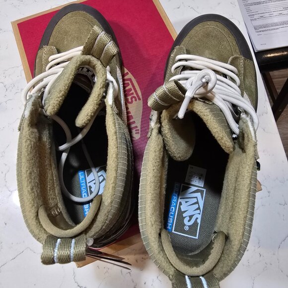 VANS SK8-Hi Waterproof Men's Shoes Olive Drab US Size 10 VN000CVTCX6 NEW - Picture 8 of 13